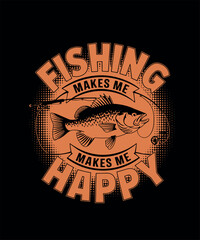 Fishing T-shirt Design