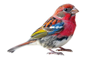 Colorful rose-breasted grosbeak bird nature setting wildlife photography bright environment close-up view avian beauty for nature enthusiasts