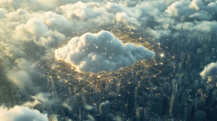 Cloud network and connection city