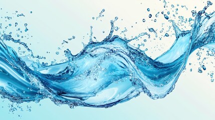 Obraz premium Splashing water, pure and refreshing.