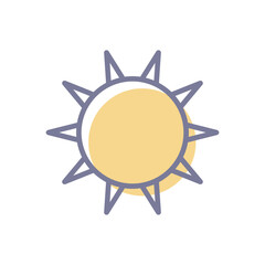 Sun Vector icon