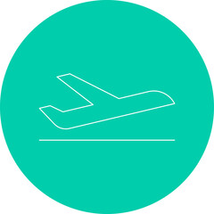 Flight icon single vector illustration