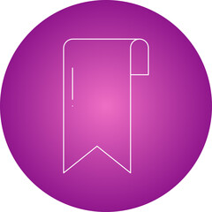 Bookmark icon single vector illustration