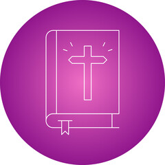 Bible icon single vector illustration