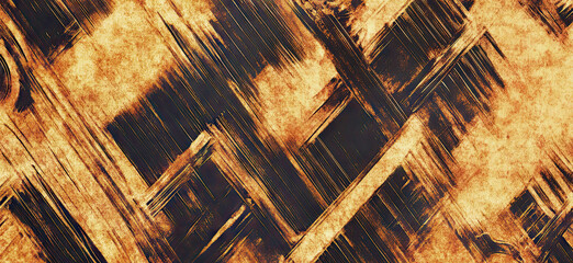 Distressed Gold and Black Pattern