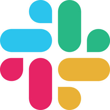 Slack logo, representing a popular messaging platform designed for team collaboration, featuring its distinctive symbol in vibrant colors.