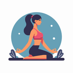 A detailed illustration of women performing ab workouts, focusing on core strength and fitness. Perfect for workout guides, fitness apps, and personal trainers.