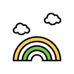 Rainbow Vector icon