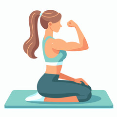 An inspiring visual of a women-only gym, featuring women exercising and lifting weights in a supportive environment. Great for promoting ladies-only fitness centers.