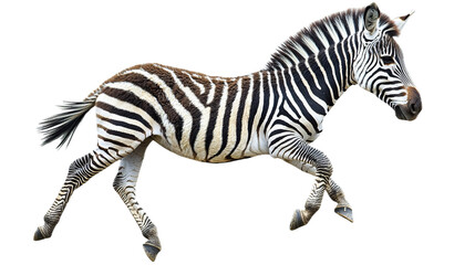 Obraz premium Zebra galloping in motion animal kingdom wildlife photography dynamic perspective vibrant nature