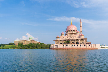 Putra Mosque (Masjid Putra) located in Putrajaya city the new Federal Territory of Malaysia.
