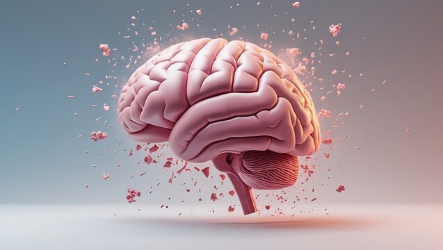 Exploding Brain Concept Art Neural Explosion, Mind Blown, Brain Power