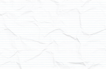 Obraz premium Blank blue lined paper background, wrinkled backdrop