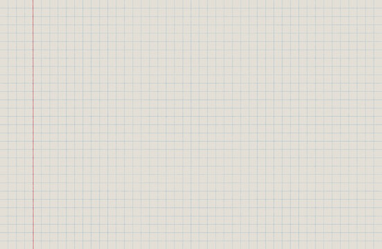 Blank notebook sheet with grid