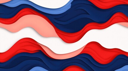 Naklejka premium Abstract layered wavy colorful shapes