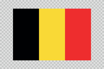 Flag of Belgium. Belgian national symbol in official colors. Template icon. Abstract vector background.