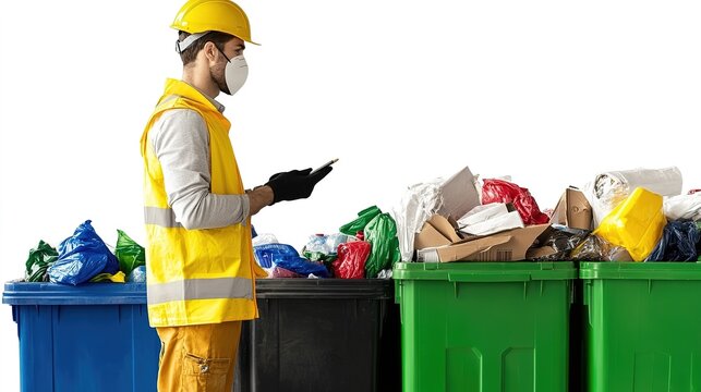 Waste management practices urban environment educational content cleanliness awareness side view sustainability insights