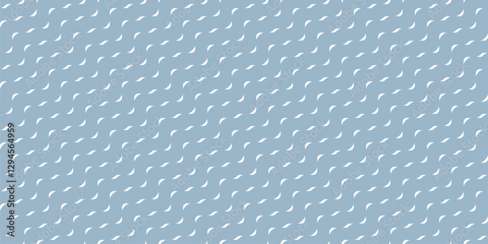 Wall mural simple vector minimal geometric seamless pattern with small wavy shapes, curved lines, waves. subtle