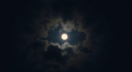 moon and clouds