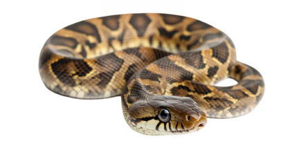 A snake isolated on a transparent background