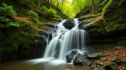 Fototapeta premium waterfall in the forest
