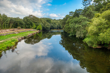 Fototapeta premium Zas is a Spanish municipality belonging to the province of La Coruña and the Tierra de Soneira region, in the autonomous community of Galicia.