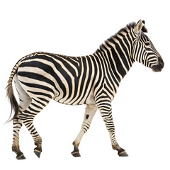 Obraz premium zebra photo png, transparent background
