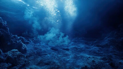 Fototapeta premium Underwater Volcanic Vent With Hot Water