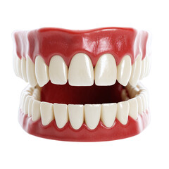 Obraz premium 3d model of human gums isolated on transparent background