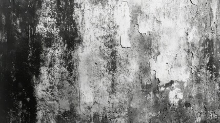Fototapeta premium Old wall texture cement dirty gray with black background abstract grey and silver color design are light with white background.