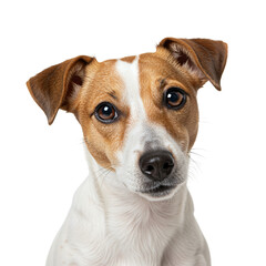 Cute Jack Russell Terrier Looking Directly at the Camera