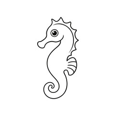 Seahorses vector illustration