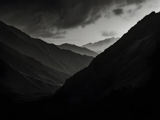 A high-resolution, 4K black and white wallpaper featuring a dramatic, cinematic composition with a mix of soft, gradient-like tones and sharp, contrasting textures, evoking a sense of moody elegance