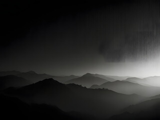 Fototapeta premium A high-resolution, 4K black and white wallpaper featuring a dramatic, cinematic composition with a mix of soft, gradient-like tones and sharp, contrasting textures, evoking a sense of moody elegance