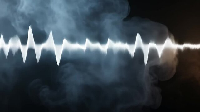 Abstract Sound Waves in Smoky Background