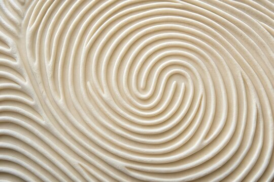 Intricate swirls of circular wood carving create a mesmerizing pattern, captivating and enchanting all who gaze upon it.