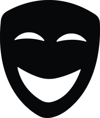 Person face Mask icon in flat. isolated on transparent background Masquerade vector for apps or web Different party