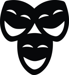 Person face Mask icon in flat. isolated on transparent background Masquerade vector for apps or web Different party