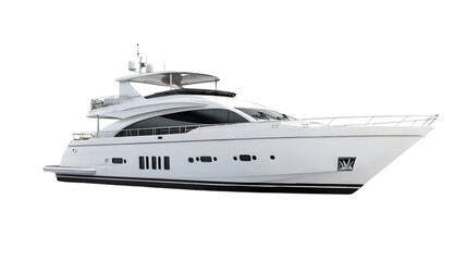 3D Illustration Luxury Yacht Ship, Sailing, Travel, Sea, Ocean, Water, Boat, Navigation, Vacation, Cruise