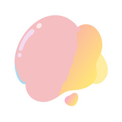 Pastel pink and yellow gradient splash