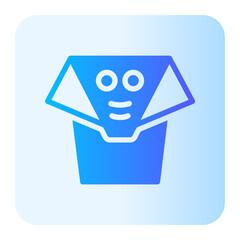 Origami  gradient icon