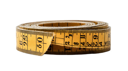 Photo Rolled-Up Vintage Measuring Tape, Numbers, Measurement, Tailor, Sewing
