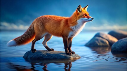 Fototapeta premium red fox vulpes