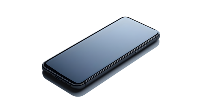 Photo Realistic Smartphone on Black Background - Mobile Technology