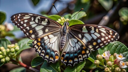 Naklejka premium butterfly on a flower