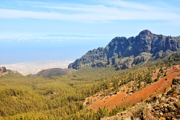 Scenic view of the countryside in central Tenerife