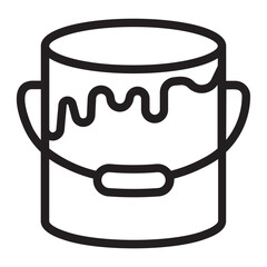Paint Can  line icon