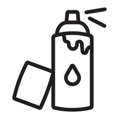 Spray Paint line icon