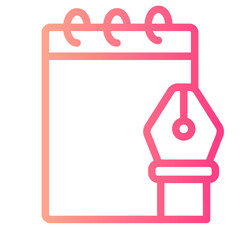 Sketchbook gradient icon