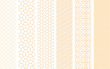Seamless Geometric Patterns Set   Line Art Vector Patterns for Illustrator  
Abstract Gold Line Designs  Modern Minimalist Backgrounds  Decorative Linear Pattern Pack  Islamic Pattern Pack